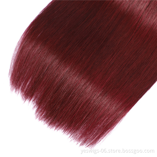 Yeswigs 1b-99j Bright Shiny Color Human Hair Weave Wholesale Top Quality Malaysian Cuticle Aligned Virgin Human Hair Extensions